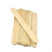 nistabolje 100 Adet Ahşap Büyük Geniş Dil Çubuğu Abeslang Dondurma Dil Basma Ağda Çubuğu thumbnail 2