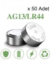 nistabolje 50 Adet Ag13/lr44/357a Düğme Saat Pil  Oyuncak Pili Alkalin - 1