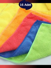 nistabolje 16 ADET Mikrofiber Bez Genel Temizlik Bezi Çok Amaçlı Toz Bezi - 1