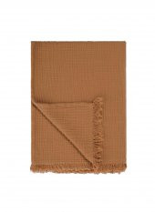 The Mia Koza Throw Terracotta Kahve 130x170 Cm - 1