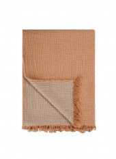 The Mia Koza Throw Terracotta Kahve 130x170 Cm - 1