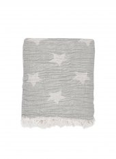The Mia Cuddling Star Throw Gri Cm - 1