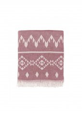 The Mia Kilim Throw Bordo 130x170 Cm - 1