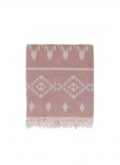 The Mia Kilim Throw Pastel Pembe 130x170 Cm - 1