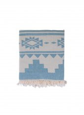 The Mia Kilim Throw Çağla Yeşili 130x170 Cm - 1