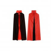 Cadılar Bayramı Çift Taraflı Yetişkin Pelerin Halloween Kostüm Cadılar Bayramı Parti Kıyafeti - 1