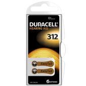 312 NO KULAKLIK PİLİ 6LI PAKET DURACELL - 1