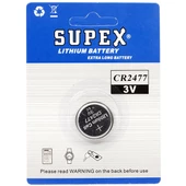 SUPEX CR2477 3 VOLT LİTYUM PİL (TEKLİ) - 1