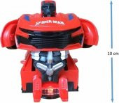 Turkafone Spiderman Örümcek Adam Araba Işıklı Sesli Robot Araba thumbnail 1