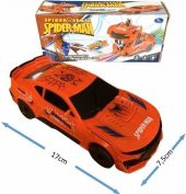 Turkafone Spiderman Örümcek Adam Araba Işıklı Sesli Robot Araba thumbnail 3
