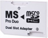 Sony Psp Memory Stick Pro Duo Adaptör Dual Slot Psp Hafıza Kartı Adaptör Dual Mikro Sd Kart Çevirici - 1