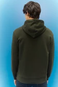 LEE L212302801 Erkek Haki Kapüşonlu Sweatshirt - 4