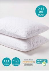 2Adet Kapitoneli Yastık KoruyucuYastık Kılıfı Femuarlı 100 Pamuklu Terletmez 50x70M Ebatında beyaz - 7