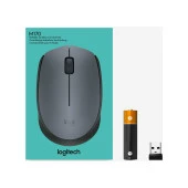 Logitech USB Alıcılı Kablosuz Mouse Siyah Gri thumbnail 8