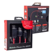 POWERMASTER HC-18 MHL KİT SAMSUNG S5 HDMI TV BAĞLANTI KABLOSU - 1