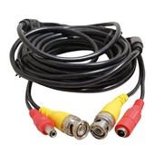 KABLO+POWER KABLO DİSİ-ERKEK JACKLI 20 METRE HAZIR KAMERA KABLOSU BNC-BNC - 1
