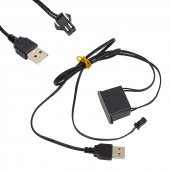 PM-6076 NEON KIRMIZI 5 METRE İP AYDINLATMA 5 V USB ADAPTORLU POWERMASTER - 2