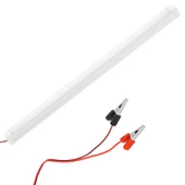 PM-11060 12 VOLT T8 İNCE LED 60 CM AKU MASALI LAMBA OM-30 BLUETOOTH MÜZİK CALAR KUMANDALI RGB AMPUL - 1