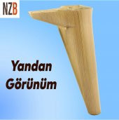 Mobilya Kanepe Puf Koltuk Ayağı Baza Ayak Kahverengi 20 cm 4 ADET - 5