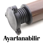 Ayarlanabilir Mobilya Kanepe Baza Koltuk Metal Destek Yükseltici Ayağı Destek Kahve Ayak 15cm 5 Adet - 3