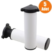 Ayarlanabilir Mobilya Kanepe Baza Koltuk Metal Destek Yükseltici Destek Ayağı Beyaz Ayak 15cm 5 Adet - 1