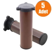Ayarlanabilir Mobilya Kanepe Baza Koltuk Metal Destek Yükseltici Ayağı Destek Kahve Ayak 15cm 5 Adet - 1