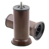 Mobilya Metal Kanepe Baza Yatak Koltuk Destek Yükseltme Ayağı M8 Kahvrengi Metal Ayakları 12 Cm - 1