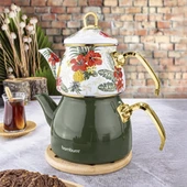 Bambum Summer - Çaydanlık Takımı Yeşil Desenli - 1