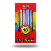 Valkyrie Leto 18 Adet Akrilik Marker Kalem Seti - 1