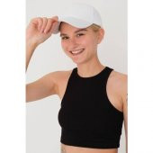 Unisex Beyaz Düz Şapka - 1