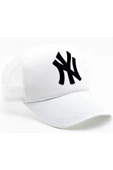 Fileli New York Yankees Nakışlı Şapka Kırmızıı Siyah Ny Şapka  Beyaz Standart - 2