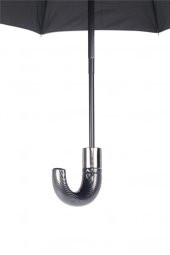 Siyah Karbon Baston Saplı Tam Otomatik Premium Lüks Erkek Şemsiye M21mar1005mr001 - 3