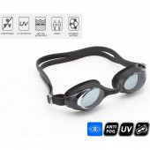 Siyah Yetişkin Yüzücü Gözlüğü Havuz Gözlüğü - 3