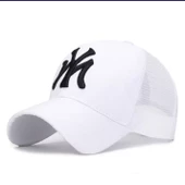 Fileli New York Yankees Nakışlı Şapka Kırmızıı Siyah Ny Şapka  Beyaz Standart - 1