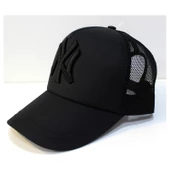 Fileli New York Yankees Nakışlı Şapka Kırmızıı Siyah Ny Şapka  Siyah Standart - 3