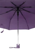 Rüzgâr Kırılmayan Yuvarlak Köşe Reflektör Şerit Detaylı Fiber Uzun Saplı Şemsiye thumbnail 1