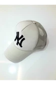 Fileli New York Yankees Nakışlı Şapka Kırmızıı Siyah Ny Şapka  Bej Standart - 1