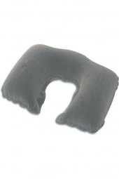 Şişme Seyahat Yastığı Boyunluk Uyku Kiti Oto Boyunluk Gri - 2