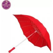 Kalp Şemsiye Kırmızı Kalp Şeklinde Boston Şemsiye thumbnail 5