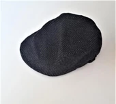 Italyan Kalıp Erkek Şapka Yün London  Kasket Arkası Lastikli  Lacivert- Gri thumbnail 7