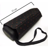 Marlux Mini Cep  Bayan Şemsiye, Kırmızı Puanteli  17 cm, Ultra Mini Şemsiye - 1