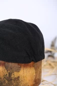 Italyan Kalıp Erkek Şapka Yün London  Kasket Arkası Lastikli  SİYAH thumbnail 4