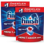 Finish Hepsi Bir Arada 200 Tablet Bulaşık Makinesi Deterjanı (100X2) - 2