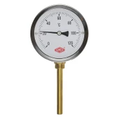 Termometre Alttan Çıkışlı Q100 - 0 - 160°C 15 Cm 1/2 thumbnail 1