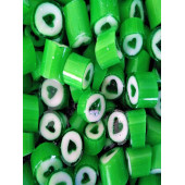 ŞEKERCİ YAŞAR Yeşil Kalp Desenli Lolly Şeker 250 Gr. - 1