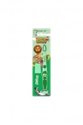 DİFAŞ Sweet Animals Çocuk Diş Fırçası Yeşil - 1