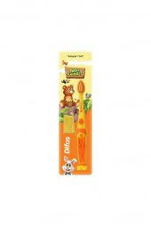DİFAŞ Sweet Animals Çocuk Diş Fırçası Turuncu - 1