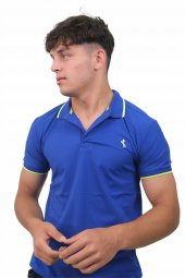 Erkek Polo Yaka Truva Koyu Mavi Tişört - 2