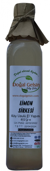 Doğal Gelsin Limon Sirkesi - 500 ml - 1