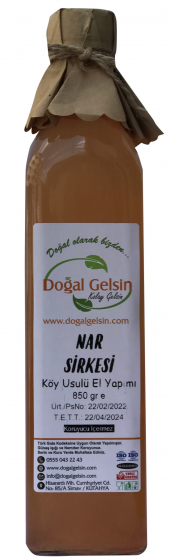 Doğal Gelsin Nar Sirkesi - 500 ml - 1